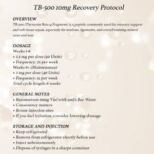 Alternative view of TB-500 – 10mg